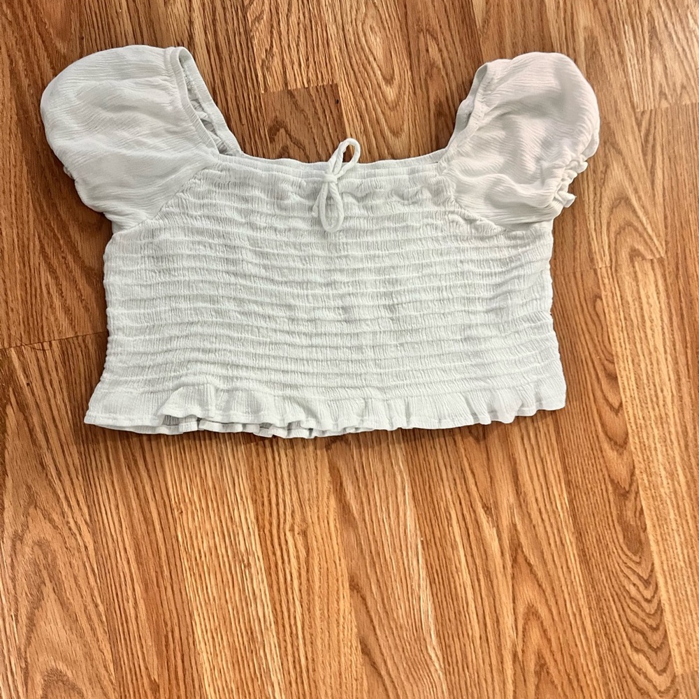 Altar'd State White Puff Sleeve Blouse
